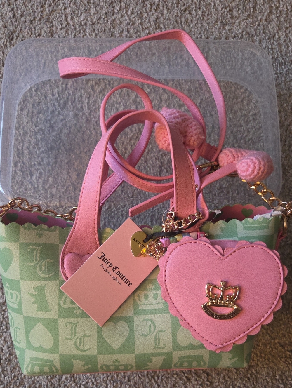 Juicy Couture Sweet Break Time Mini Tote Y2K Shoulder Bag NWT